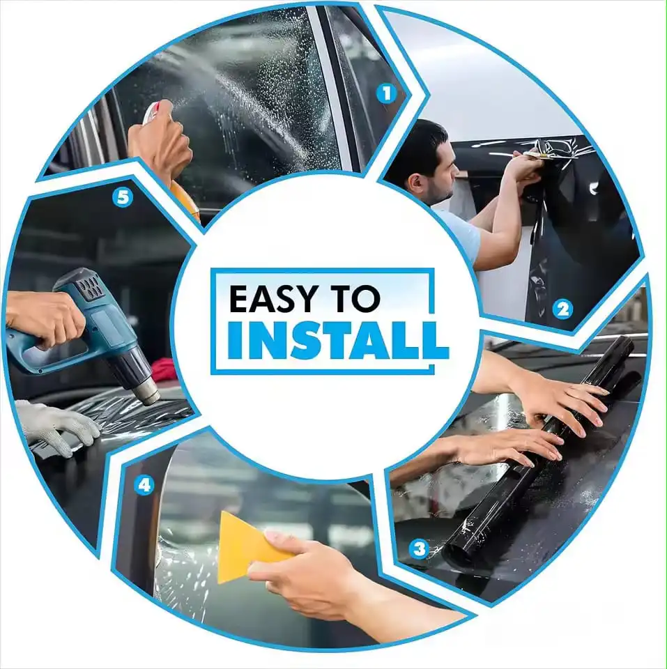 Proses konsultasi dan pemasangan kaca film oleh teknisi Optical Auto Film